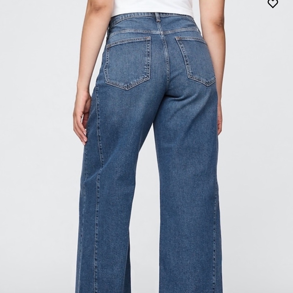 GAP Classic Blue Wide Leg Women's Jeans - Picture 3 of 4